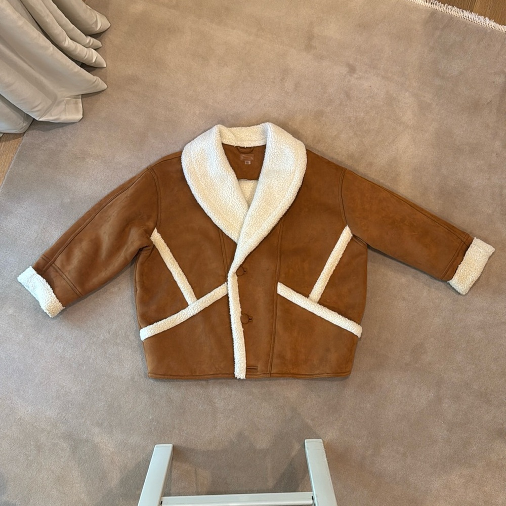 Mother Faux Shearling Coat / L